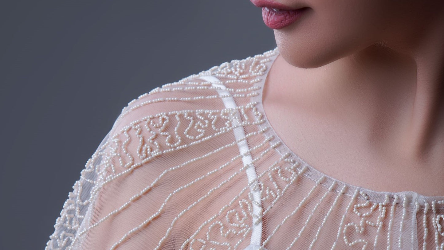 JULIA - BEADED CAPELET