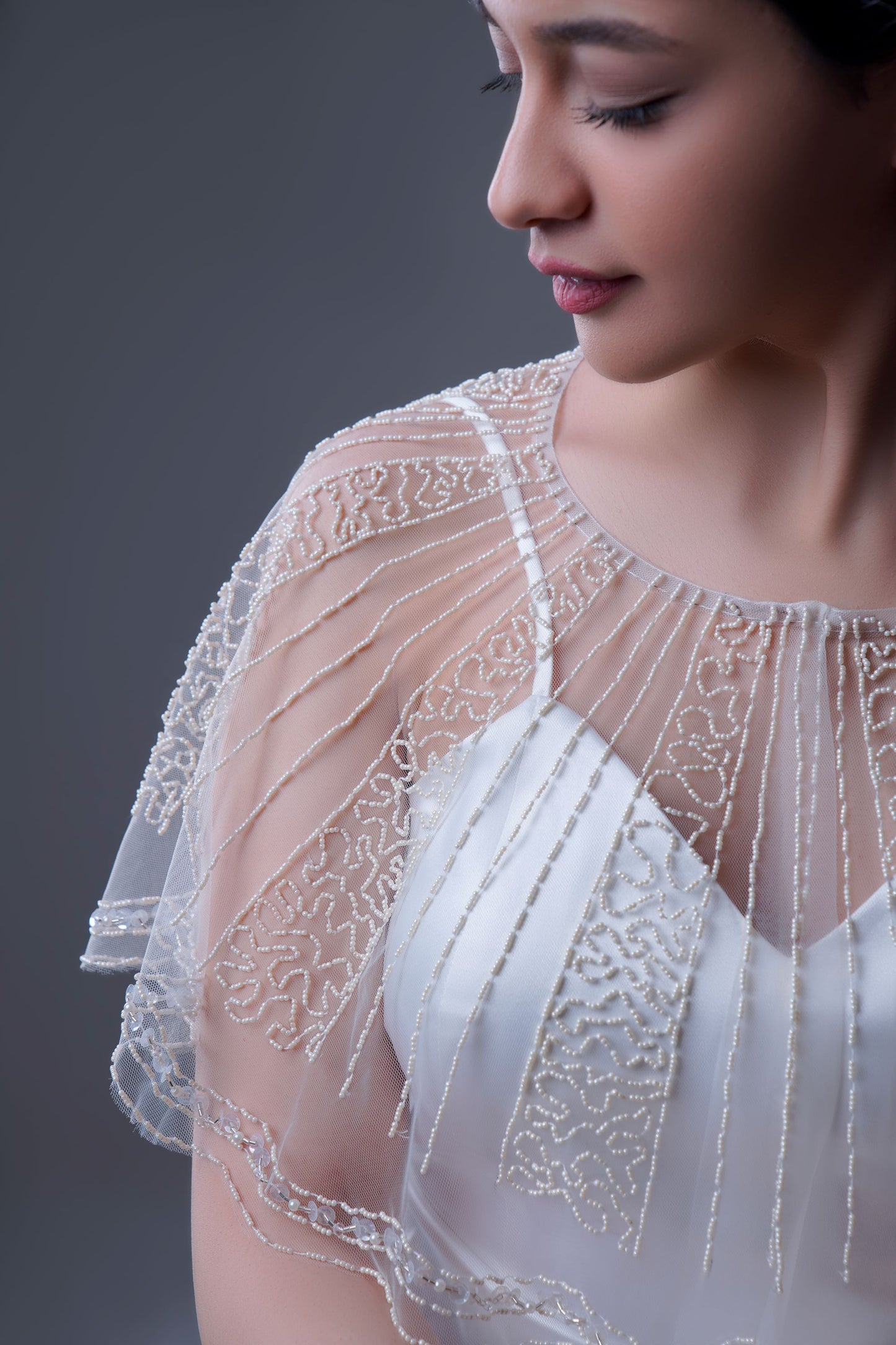 JULIA - BEADED CAPELET