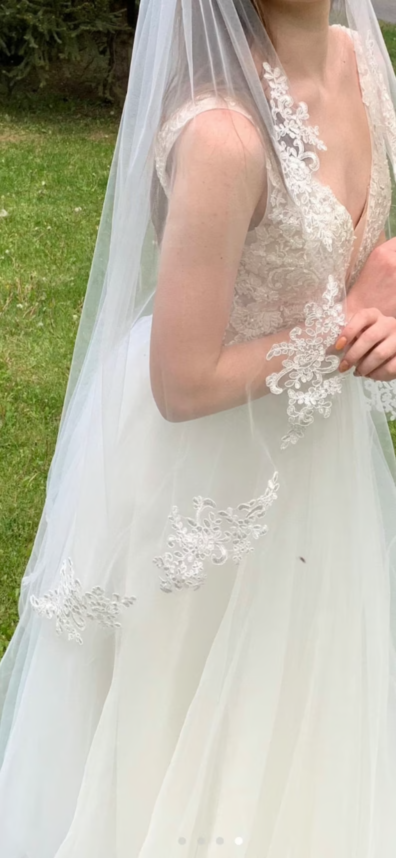 Pearl Lace Wedding Veil, Rhinestone Bridal Veil, Lace Cathedral Veil, Lace Veil, Cathedral Veil, Wedding Veil, Pearl Bridal Veil
