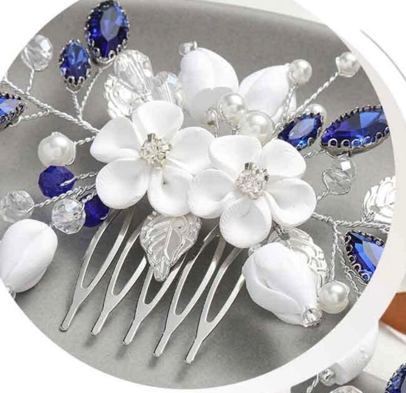 Crystal Bridal Comb Floral Rhinestone Wedding Comb Bridal Hair Comb Wedding hairpiece Wedding Hair Comb