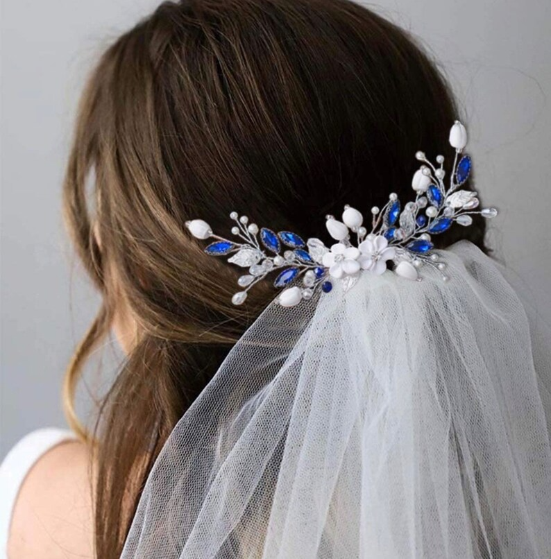 Crystal Bridal Comb Floral Rhinestone Wedding Comb Bridal Hair Comb Wedding hairpiece Wedding Hair Comb