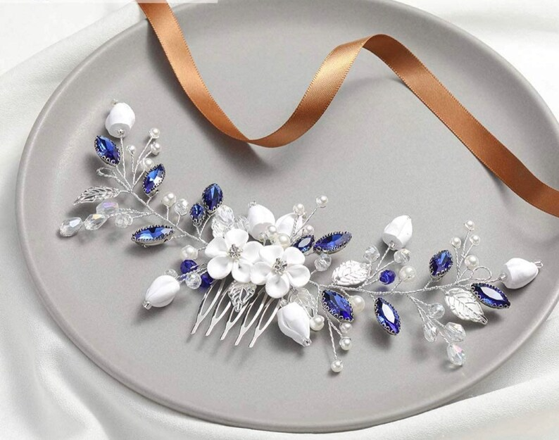 Crystal Bridal Comb Floral Rhinestone Wedding Comb Bridal Hair Comb Wedding hairpiece Wedding Hair Comb