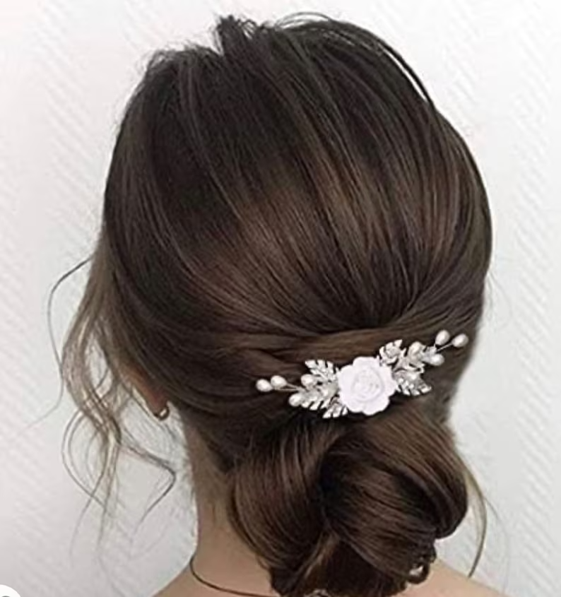 Crystal Bridal Comb Floral Rhinestone Wedding Comb Bridal Hair Comb Wedding hairpiece Wedding Hair Comb