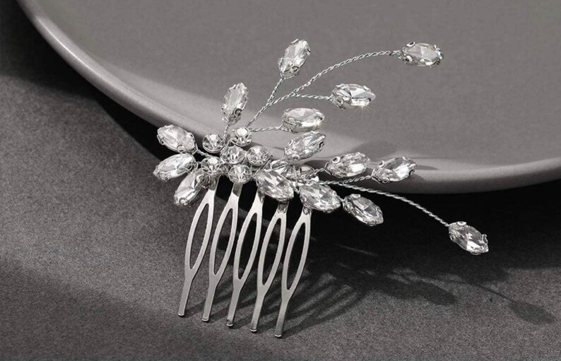 Crystal Bridal Comb Floral Rhinestone Wedding Comb Bridal Hair Comb Wedding hairpiece Wedding Hair Comb