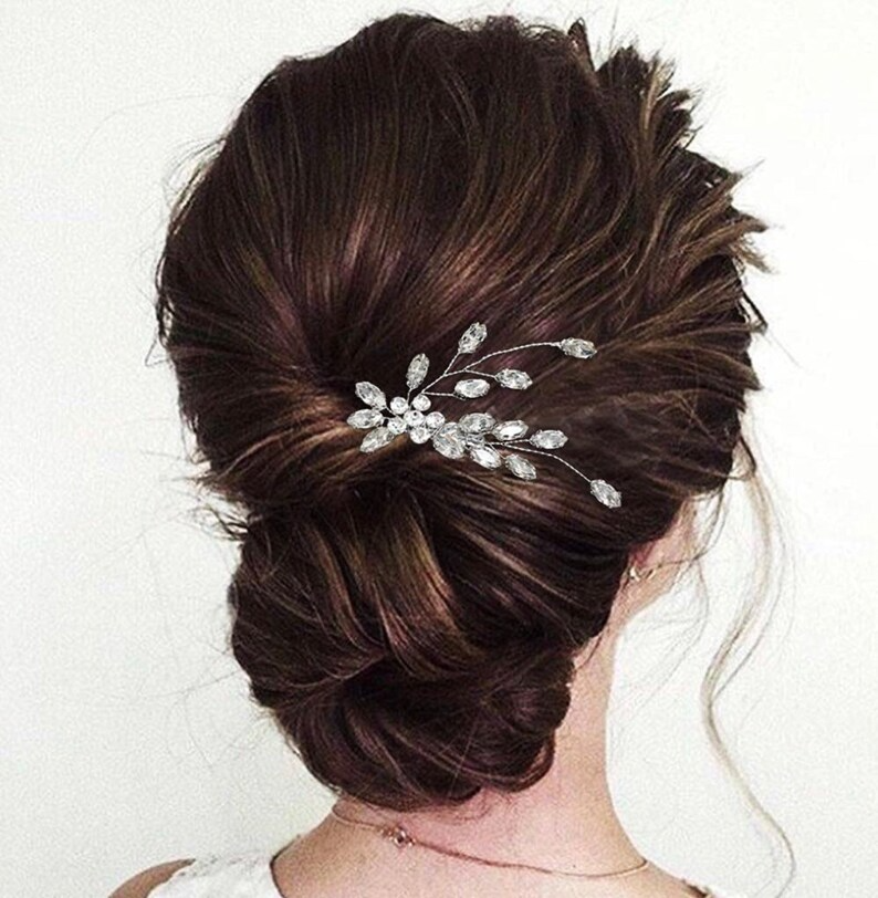 Crystal Bridal Comb Floral Rhinestone Wedding Comb Bridal Hair Comb Wedding hairpiece Wedding Hair Comb