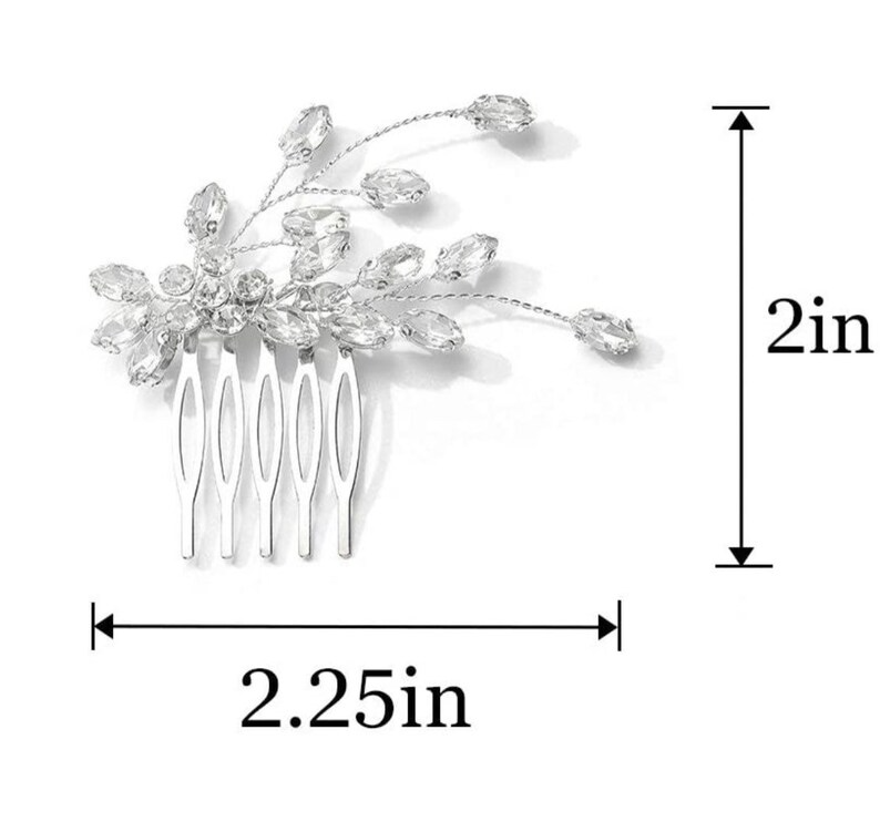 Crystal Bridal Comb Floral Rhinestone Wedding Comb Bridal Hair Comb Wedding hairpiece Wedding Hair Comb