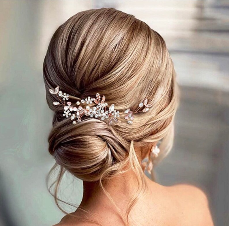 Crystal Bridal Comb Floral Rhinestone Wedding Comb Bridal Hair Comb Wedding hairpiece Wedding Hair Comb