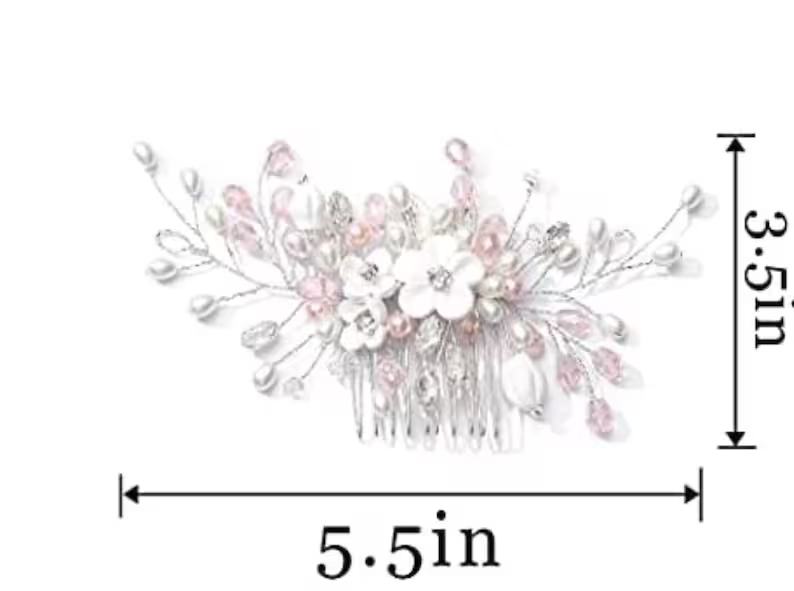 Crystal Bridal Comb Floral Rhinestone Wedding Comb Bridal Hair Comb Wedding hairpiece Wedding Hair Comb