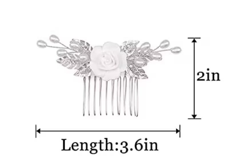 Crystal Bridal Comb Floral Rhinestone Wedding Comb Bridal Hair Comb Wedding hairpiece Wedding Hair Comb