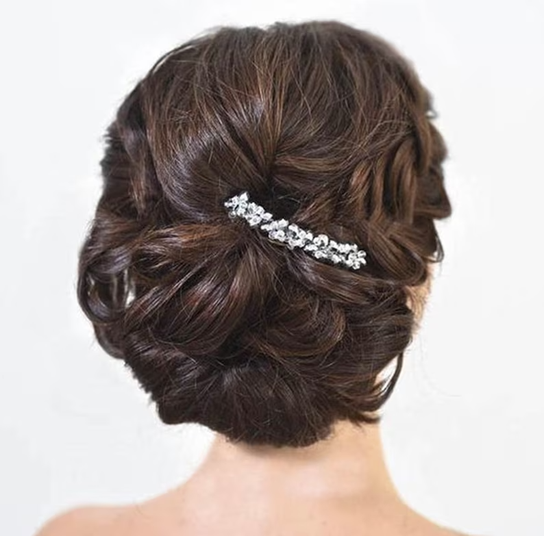 Crystal Bridal Comb Floral Rhinestone Wedding Comb Bridal Hair Comb Wedding hairpiece Wedding Hair Comb