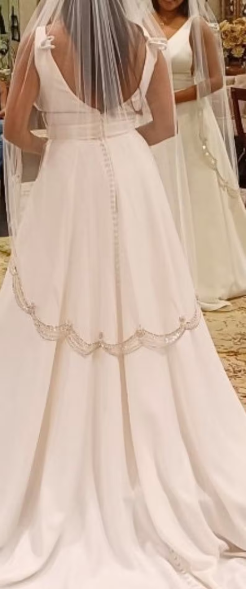 #BD-110 One of kind Wedding Veil with amazing details