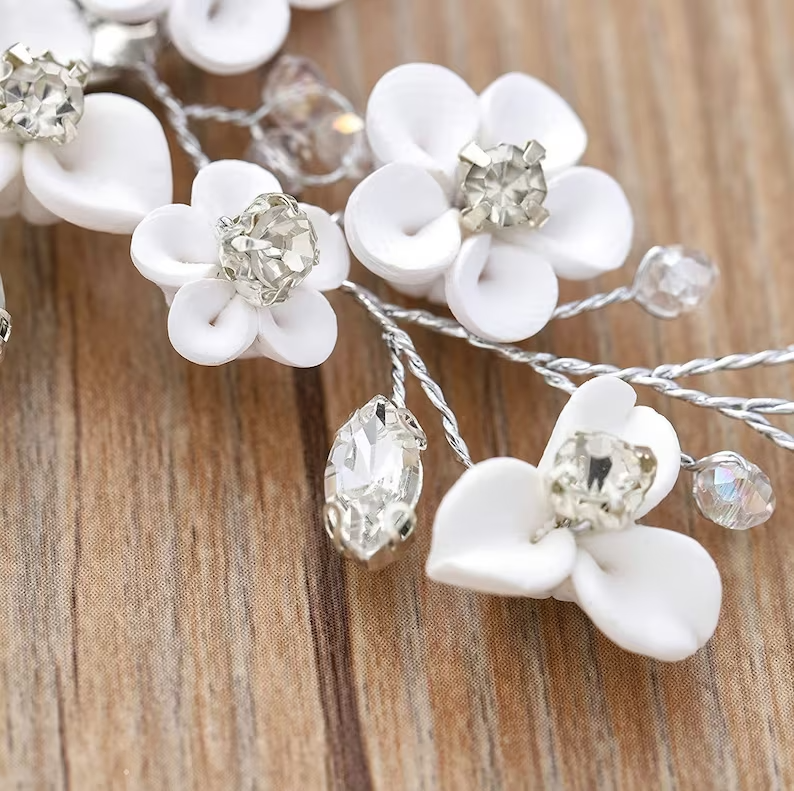 Crystal Bridal Comb Floral Rhinestone Wedding Comb Bridal Hair Comb Wedding hairpiece Wedding Hair Comb