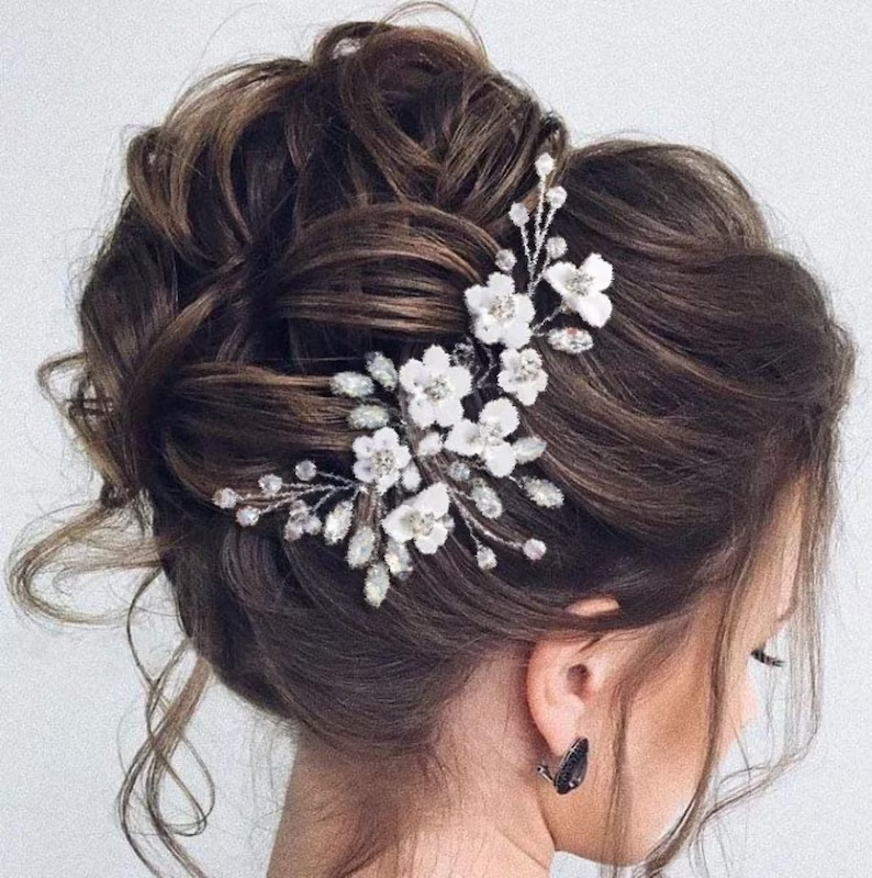 Crystal Bridal Comb Floral Rhinestone Wedding Comb Bridal Hair Comb Wedding hairpiece Wedding Hair Comb