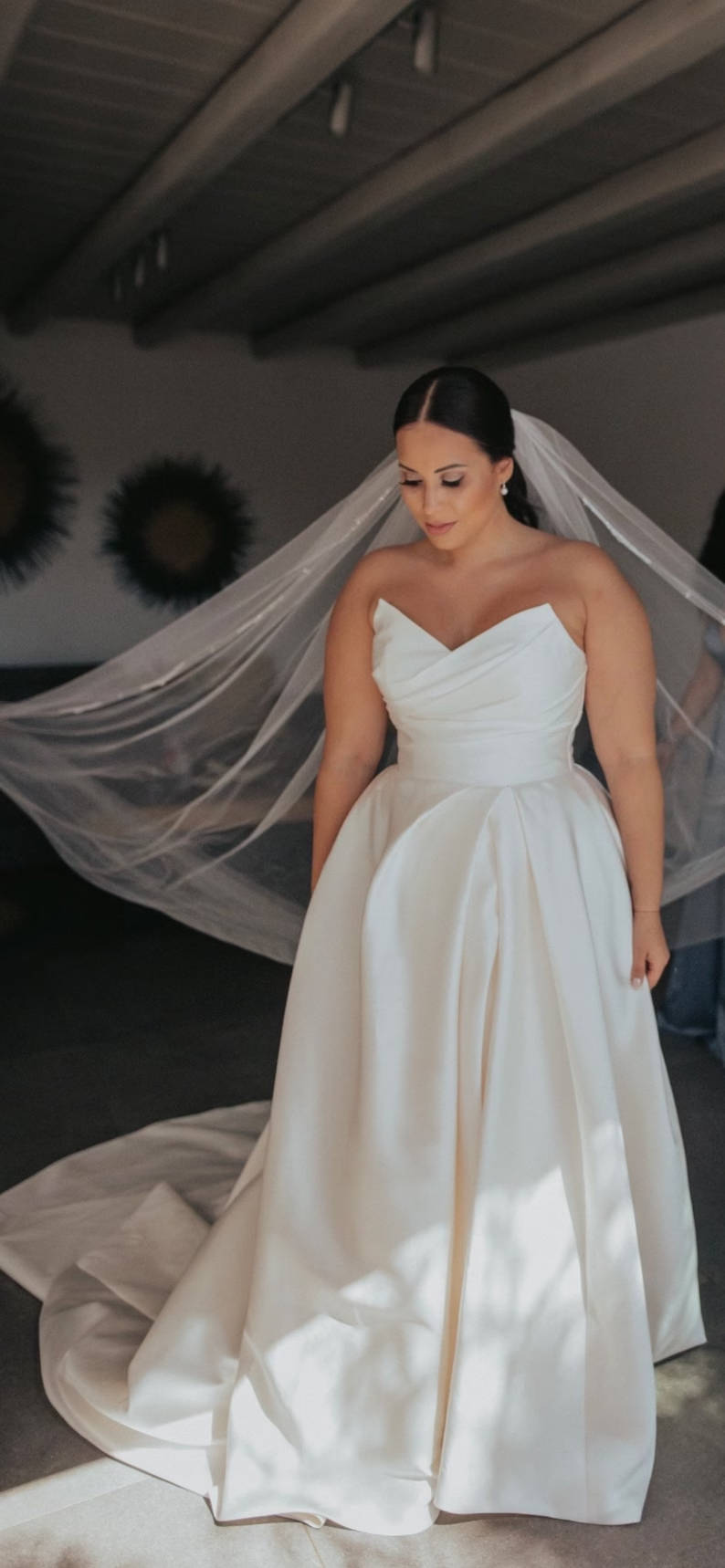 Scroll Design Beaded Veil with Silver beads, Pearls, and Rhinestones, All Lengths and colors available - Free Tulle Samples
