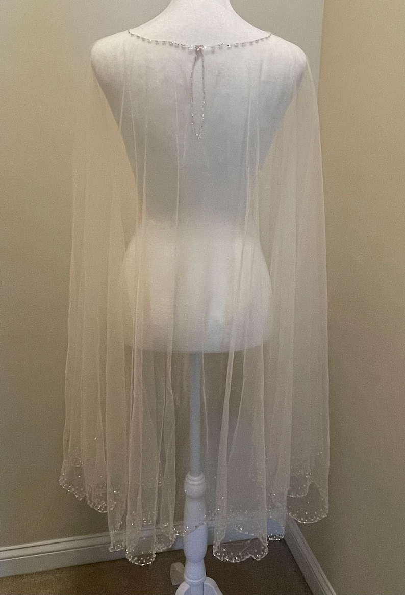 Beaded Capelet , Wedding Capelet, Crystal Beaded Cape, Wedding Cover Up, Bridal Cover, Bridal Topper, color samples