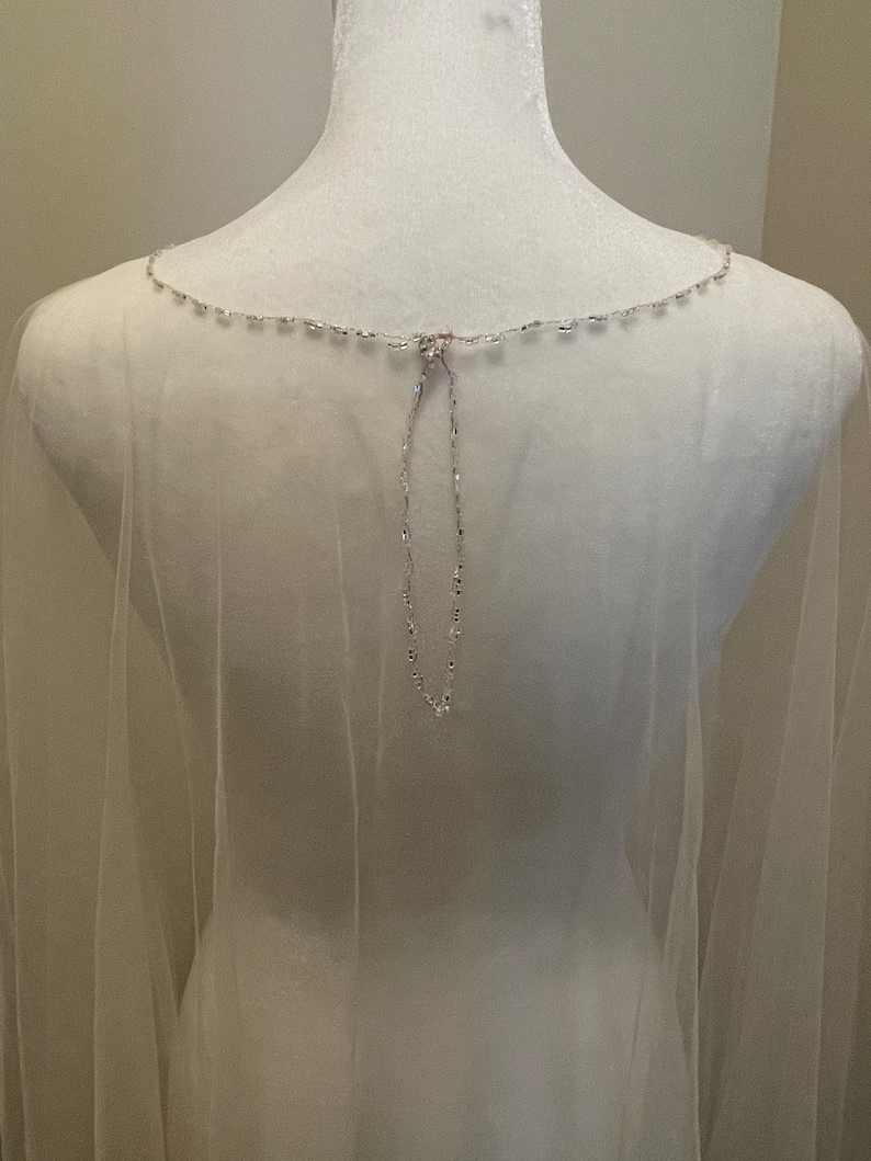 Beaded Capelet , Wedding Capelet, Crystal Beaded Cape, Wedding Cover Up, Bridal Cover, Bridal Topper, color samples