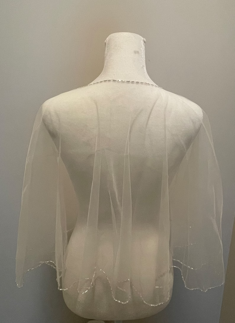 Beaded Capelet , Wedding Capelet, Crystal Beaded Cape, Wedding Cover Up, Bridal Cover, Bridal Topper, color samples