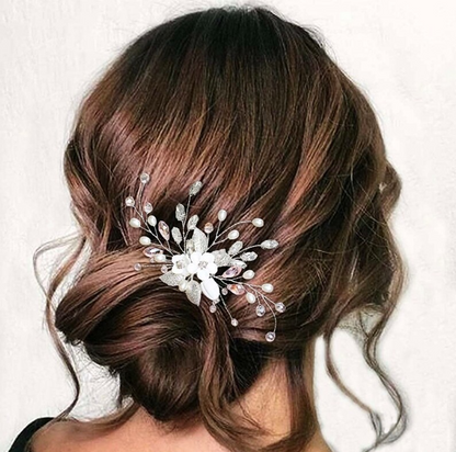 Crystal Bridal Comb Floral Rhinestone Wedding Comb Bridal Hair Comb Wedding hairpiece Wedding Hair Comb