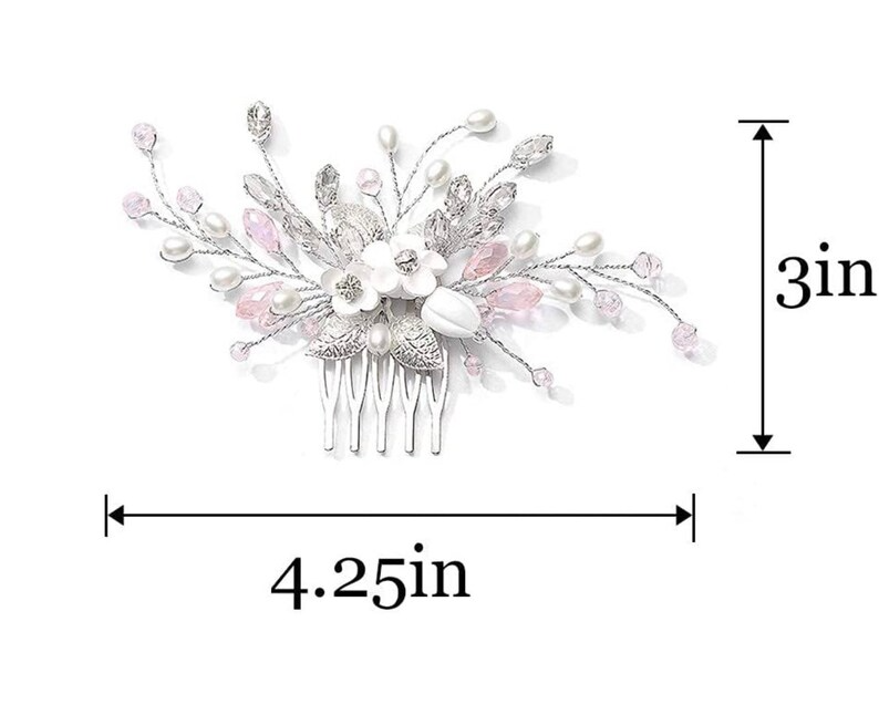 Crystal Bridal Comb Floral Rhinestone Wedding Comb Bridal Hair Comb Wedding hairpiece Wedding Hair Comb